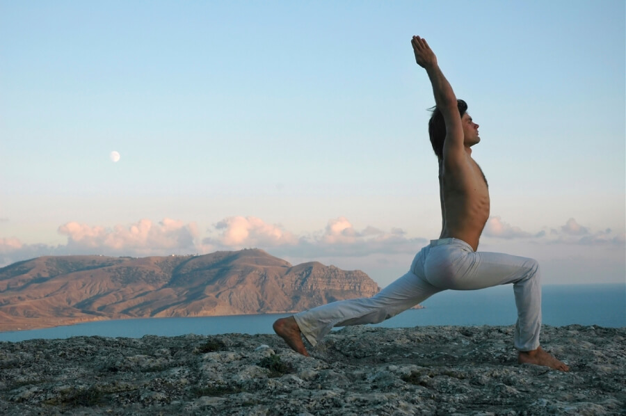 yoga men Greece